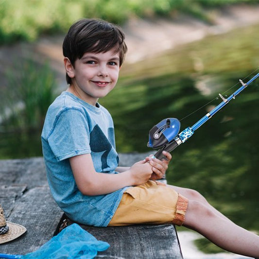 Canne a peche enfant | Colorée et Légère - Nat - ure Supérieure!