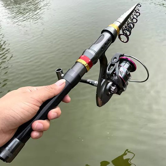 Canne à Pêche Télescopique | Carbone Ultralight - Nat - ure Supérieure!