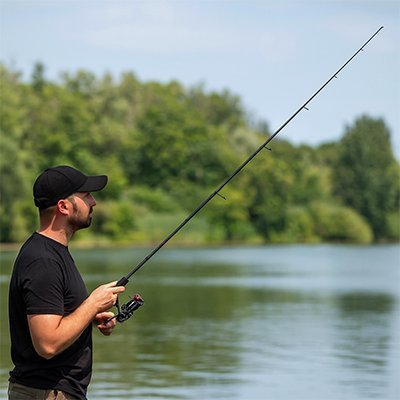 Canne à Pêche | Ultra - Légère - Nat - ure Supérieure!