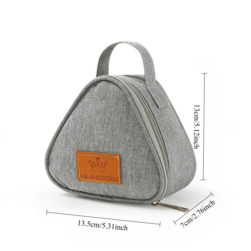 sac isotherme gris triangle mini
