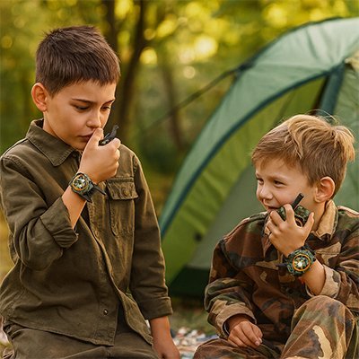 Talkie walkie JuniorWatch pour aventuriers équipés