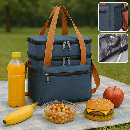 sac isotherme facile a nettoyer pliable famille plus